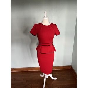 Peplum Wear TO Work Office SIREN Bodycon Dress POWER BOARDROOM CORPCORE S PENCIL